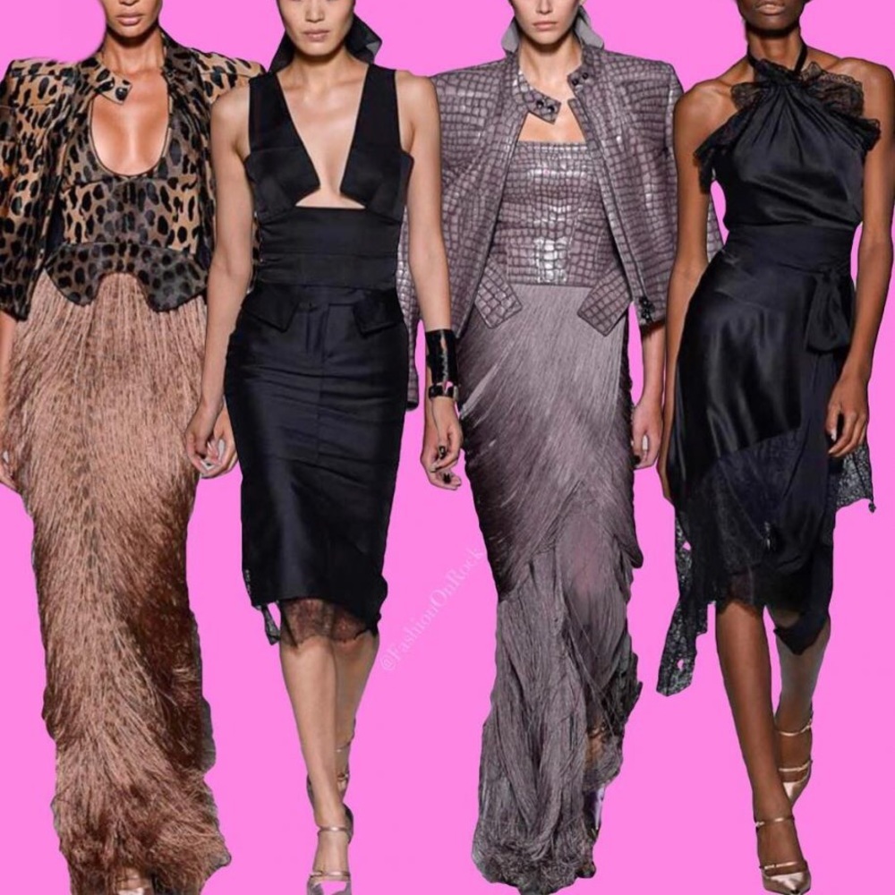 TOM FORD FRINGES SKIRT.